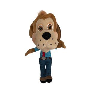 Chuck E Cheese Jasper Dog Stuffed Animal Plush 10" Big Head